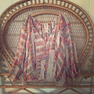 Free People FPone gauzy blouse